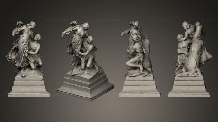 Статуи античные и исторические (Вышеград, STKA_1076) 3D модель для ЧПУ станка